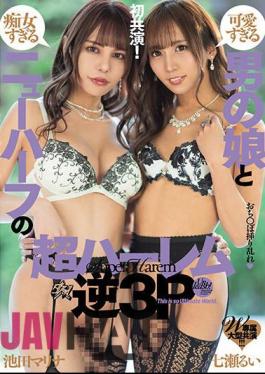 DASS-368 W Exclusive Large-scale Co-starring Super Harem Reverse 3P Of A Too Cute Boy And A Too Slutty Transsexual Rui Nanase Marina Ikeda
